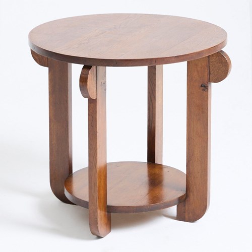 Art Deco Oak Side Table