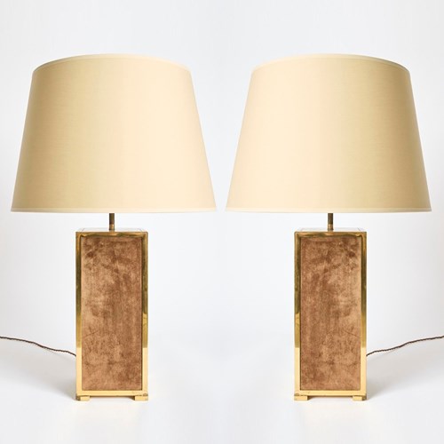 Pair Of Brass Table Lamps