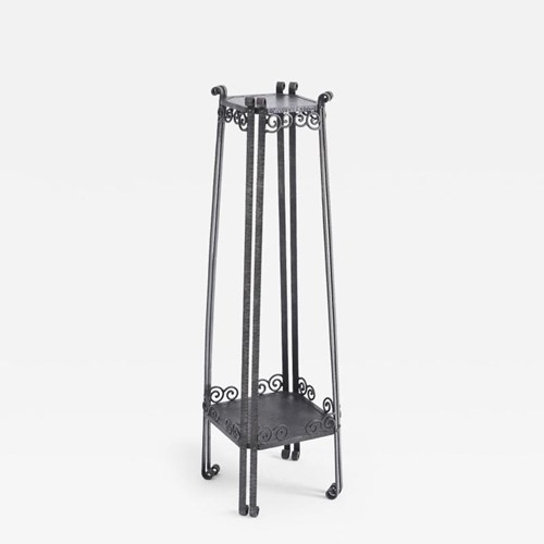 Art Deco Iron Pedestal