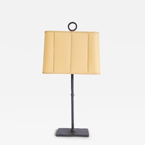 Iron And Parchment Table Lamp