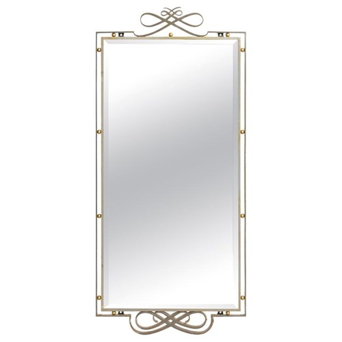 Art Deco Forged Iron Mirror