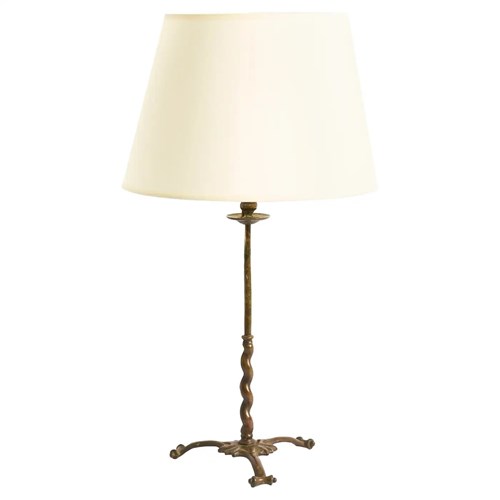 17Th Century Bronze Table Lamp