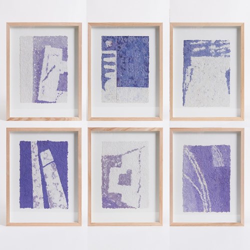 Set Of 6 Works On Paper By Marinette Lefillâtre