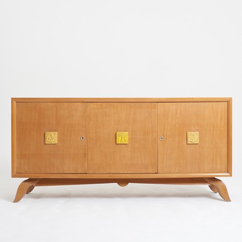 Art Deco Sycamore Sideboard