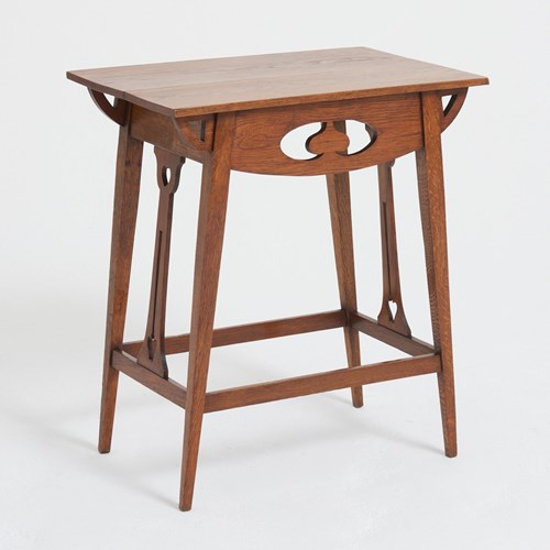 Arts & Crafts Oak Side Table