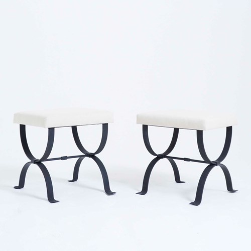 Pair Of 'Alaior' Stools By Dorian Caffot De Fawes