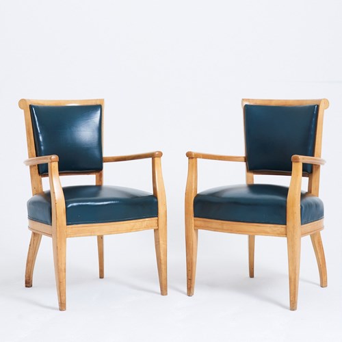 Pair Of Art Deco Armchairs