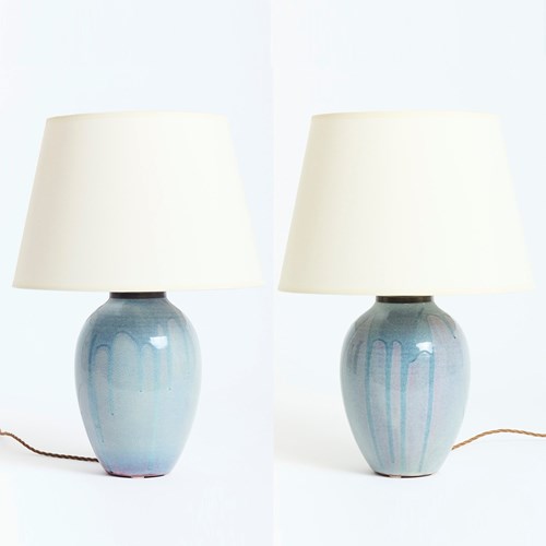 Pair Of Ceramic Table Lamps