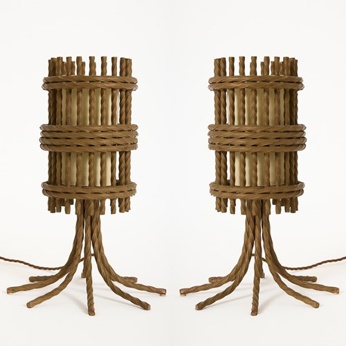 Pair Of Iron Table Lamps