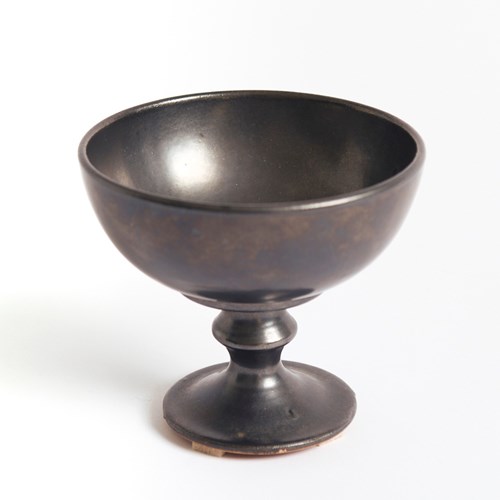 Black Ceramic Bowl By Jean Marais