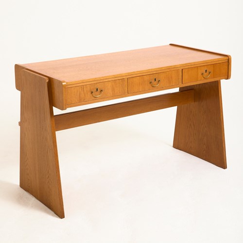 Mid-Century Modern Oak Desk