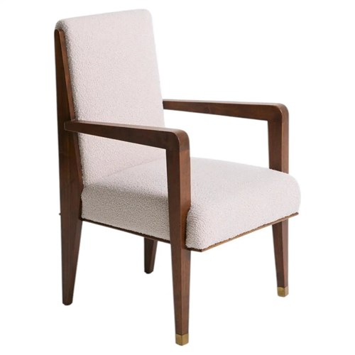 Modernist Mahogany Armchair By Maurice Jallot