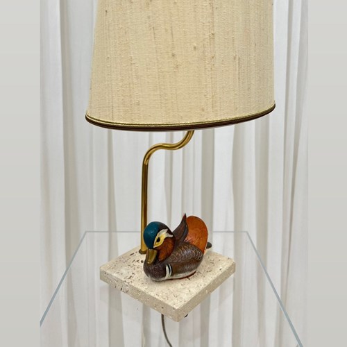 Midcentury Mandarin Duck Table Lamp 