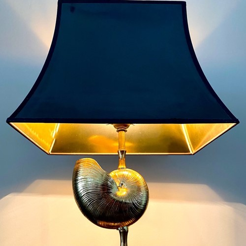 Nautilus Shell Sculpture Table Lamp By Deknudt 