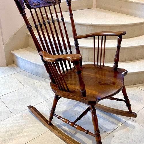 Hand Carved Rocking chair 