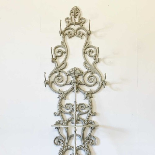 19Th Century French Cast Iron Hall Stand