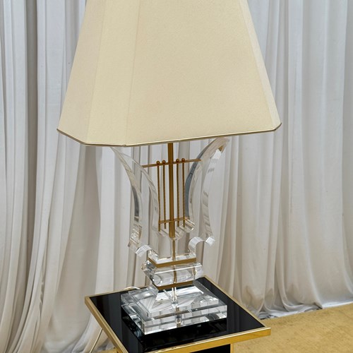 Rare Italian 1970’S Hollywood Regency Table Lamp 