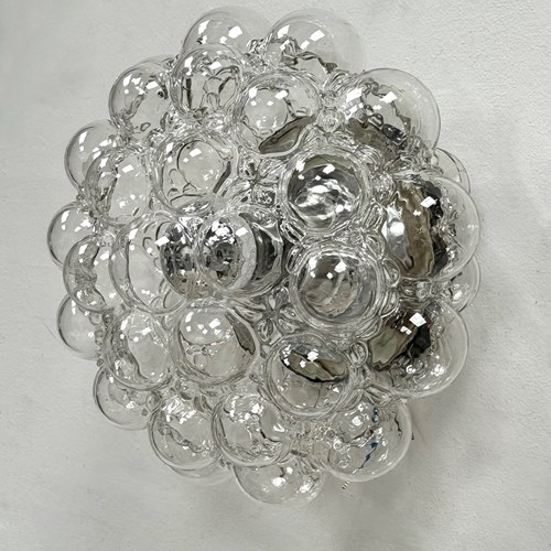 Mid Century Bubble Glass Ceiling Lamp By Helena Tynell For Limburg, Germany 1970