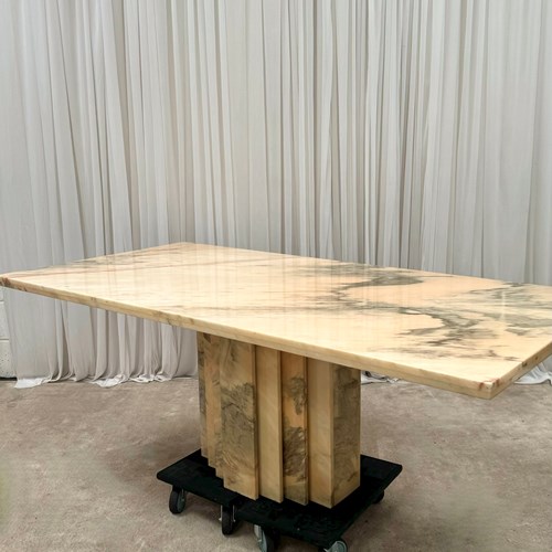 Fabulous Pink  Italian Marble Dining Table 