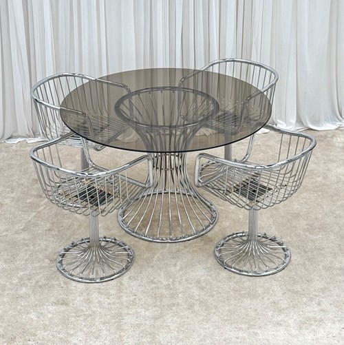 Gastone Rinaldi Dining Set, 1970’S, Italy