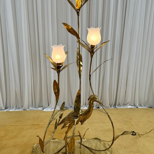 Exquisite Brass Floor Lamp By Cittone Oggi