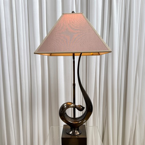 Table Lamp Signed Lumière | C.1970S/80S | Height Adjustable