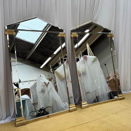 Pair Of Mirrors By Deknudt, 1980’S, Belgium