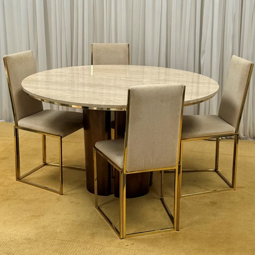 Dining Set By Belgo Chrom, 1970S, Belgium