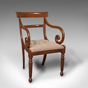 Antique Elbow Chair, English, Armch...