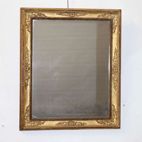 Small Antique French Gilt Mirror