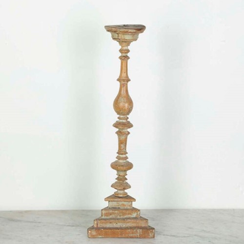19th Century Pine Candle Stand