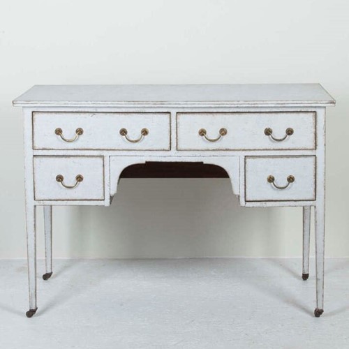 20Th Century French Painted Dressing Table Or Kneehole Desk