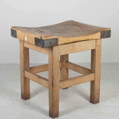 19Th Century French Butcher's Block