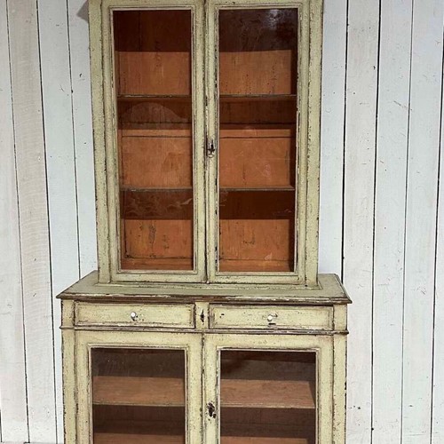 19th century glazed painted cabinet circa 1830