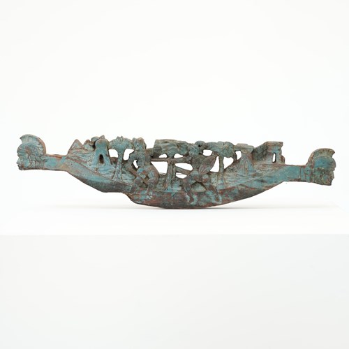 19Th Century Italian Carved Cart Fragment – Knights In Combat 