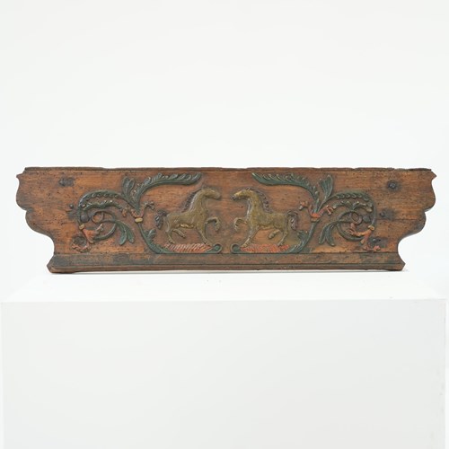 19Th-Century Dutch Cart Panel Fragment