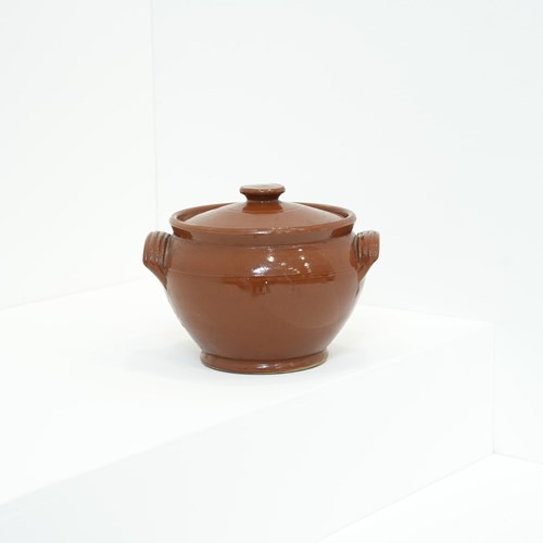 20Th Century Spanish Glazed Earthenware Pot