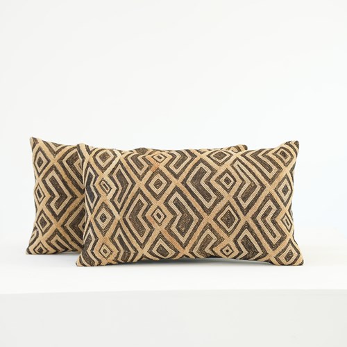 Rectangular Kuba Cloth Cushions