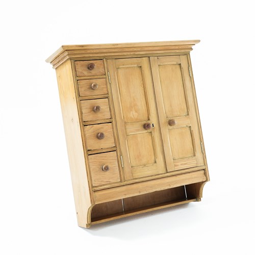 Victorian Pine Hanging Cupboard