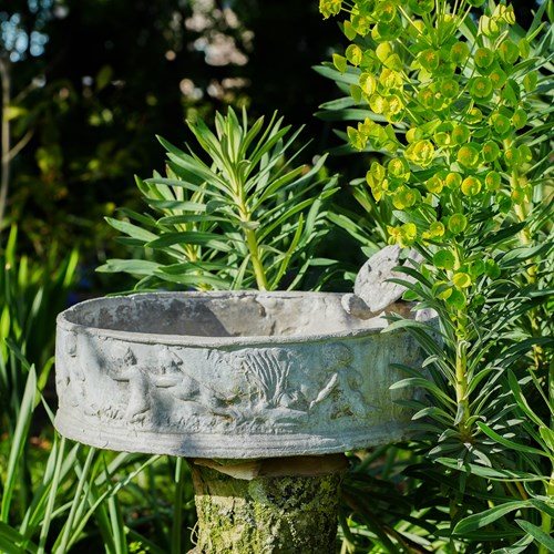 Victorian Lead Planter / Bird Bath