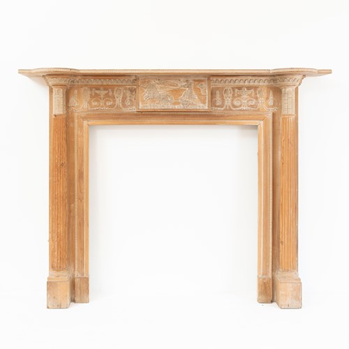Carved Pine Fireplace Surround