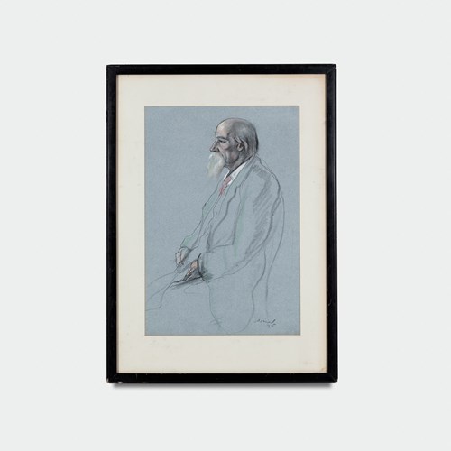 Portrait Of An Old Man By Jacob Kramer