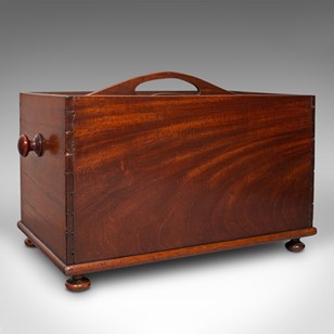 Antique Butler's Silver Carry Tray,...