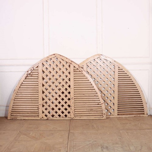 Pair of French Arched Shutters