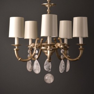 Ramshead and Rock crystal chandelier.