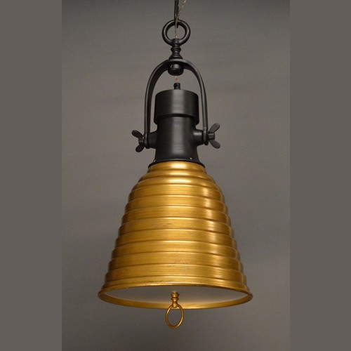 Three industrial pendants