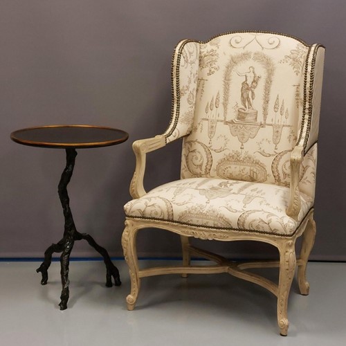 Vintage Ralph Lauren arm chair in unknown fabric