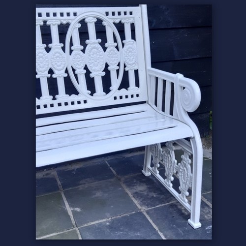 Antique cast iron garden bench 178 cm 