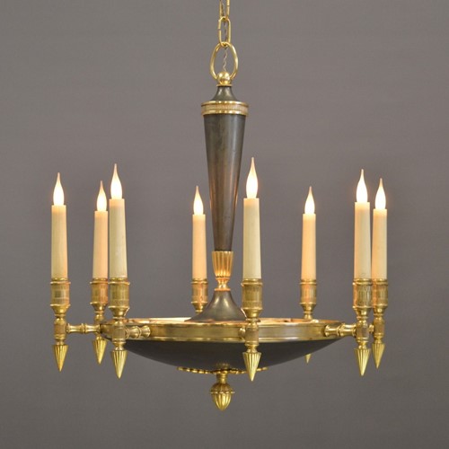Antique Empire 8+4 light chandelier