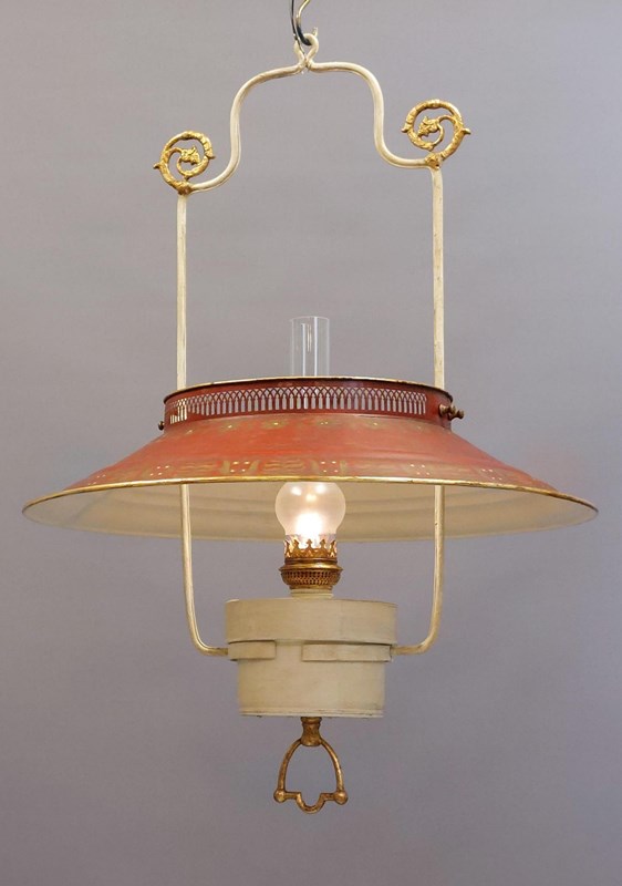 Antique Oil Lamp, Tole Shade. Wired-empel-collections-antique-oil-lamp-tole-shade-pendant-002-main-638260678321779954.jpg